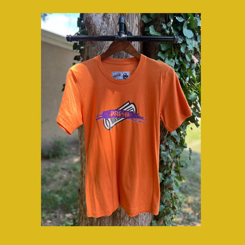 BRUSH STROKE TEE S/S (ORANGE)