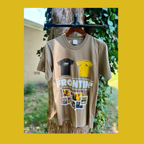 FRONTIN' TEE S/S (TAN)