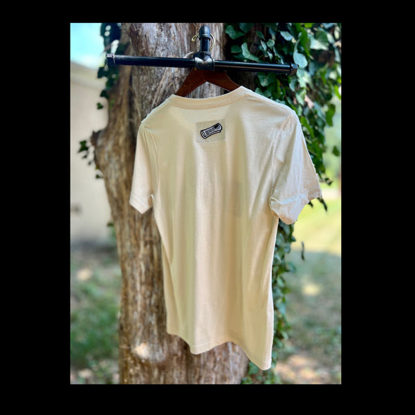 BRUSH STROKE TEE S/S (CREAM)