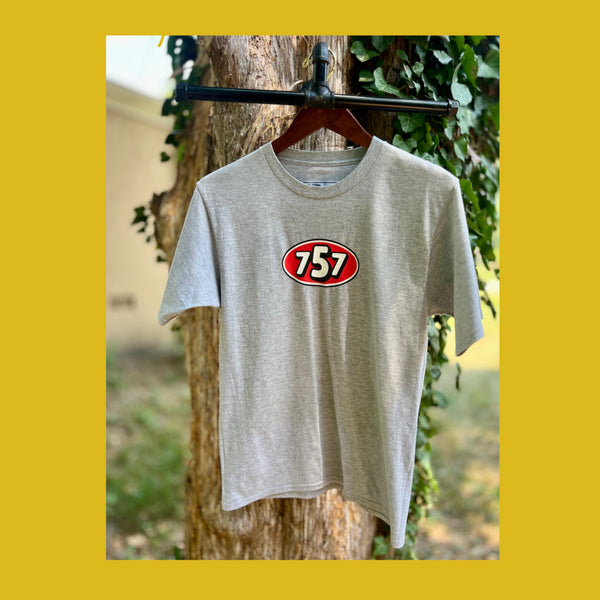 2UP2DOWN 757 TEE S/S (GREY)